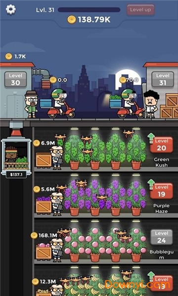 闲置杂草工厂无限金币版(weed factory) 游戏截图